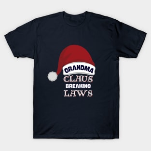 Grandma Claus Rebel Chic T-Shirt